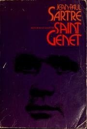 Cover of: Saint Genet, actor and martyr