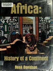 Cover of: Africa: history of a continent by Basil Davidson