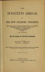 Cover of: The innocents abroad; or, The new Pilgrims' progress by Mark Twain