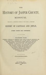 The history of Jasper county, Missouri