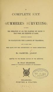 Cover of: A complete key to Gummere's Surveying