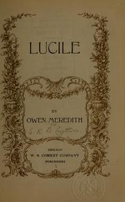 Cover of: Lucile