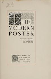 Cover of: The modern poster by Arsène Alexandre