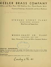Cover of: Period furniture hardware by Keeler Brass Company, Grand Rapids, Mich