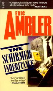 Cover of: The Schirmer Inheritance by Eric Ambler