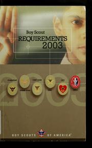 Cover of: 2003 Boy Scout requirements by Boy Scouts of America