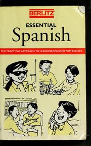 Cover of: Berlitz essential Spanish
