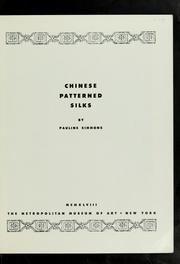 Cover of: Chinese patterned silks
