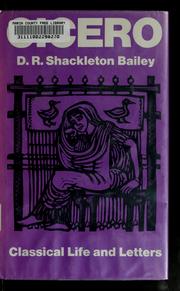 Cover of: Cicero by D. R. Shackleton Bailey