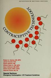 Cover of: Contraceptive technology by Robert Anthony Hatcher