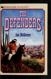 Cover of: The defenders by Ann McGovern