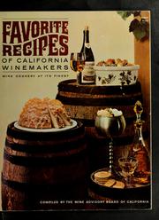 Cover of: Favorite recipes of California winemakers
