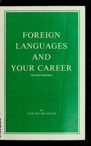 Cover of: Foreign languages and your career