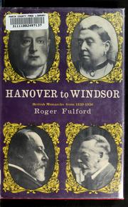Cover of: Hanover to Windsor