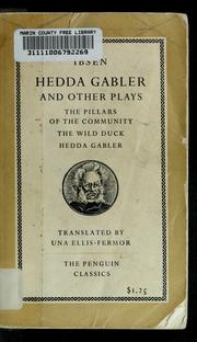 Cover of: Hedda Gabler and other plays