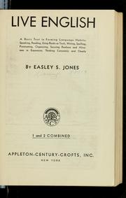 Cover of: Live English by Easley Stephen Jones