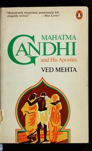Cover of: Mahatma Gandhi and his apostles by Ved Mehta
