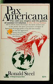Cover of: Pax Americana