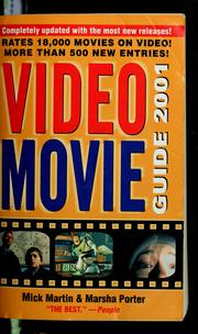 Cover of: Video movie guide, 2001 by Mick Martin