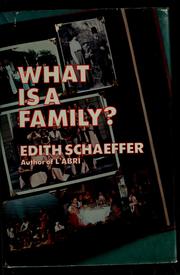 Cover of: What is a family?