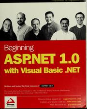 Cover of: Beginning ASP.NET 1.0 with Visual Basic .NET