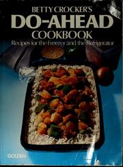 Cover of: Betty Crocker's Do-ahead cookbook by Betty Crocker