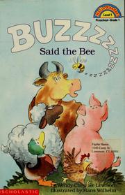 Cover of: Buzz said the bee