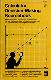 Cover of: Calculator decision-making sourcebook