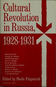 Cultural revolution in Russia, 1928-1931 by Sheila Fitzpatrick