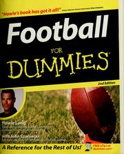 Football for dummies by Howie Long, John Czarnecki