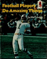 Cover of: Football players do amazing things
