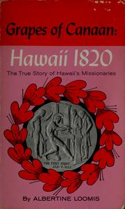 Cover of: Grapes of Canaan: Hawaii 1820