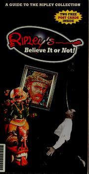 Cover of: A guide to the Ripley's Believe it or not! collection of oddities and curiosities