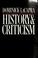 Cover of: History & criticism