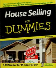 House selling for dummies by Eric Tyson, Ray Brown