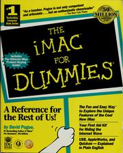 Cover of: The iMac for dummies by David Pogue