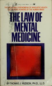 Cover of: The law of mental medicine