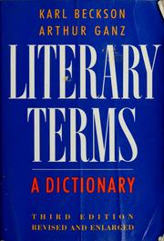 Cover of: Literary terms