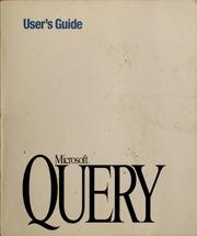 Cover of: Microsoft Query, version 1.0 by Microsoft Corporation