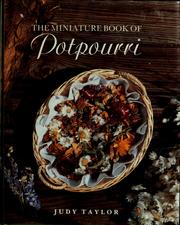 The miniature book of potpourri by Judy Taylor