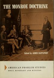 The Monroe doctrine by Armin Rappaport