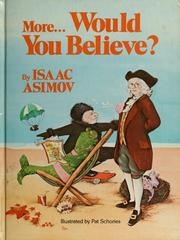 Cover of: More... Would You Believe? by Isaac Asimov