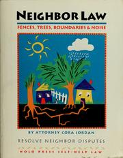 Cover of: Neighbor law by Cora Jordan