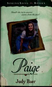 Cover of: Paige