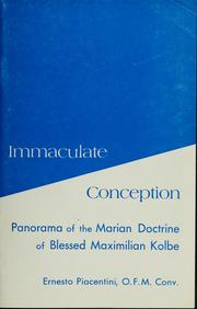 Cover of: Panorama of the Marian doctrine of Bl. Maximilian Kolbe by Ernesto Piacentini