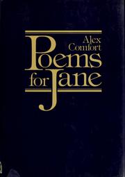 Cover of: Poems for Jane by Alex Comfort