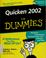 Cover of: Quicken 2002 for dummies