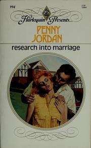 Cover of: Research into Marriage