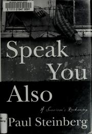 Cover of: Speak you also