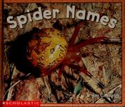 Cover of: Spider names